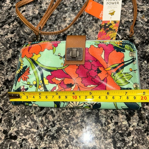Sakroots Floral Crossbody Wristlet Bag - Multicolor New - Picture 9 of 15